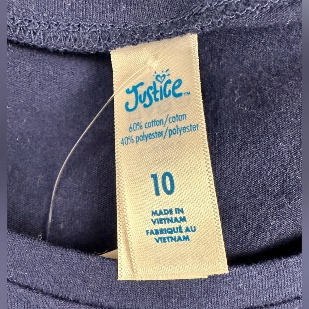 Justice girls unicorn size 10y t shirt brand new with tags